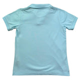 Saint Barth Polo Mezza Manica Tinta Unita con Ricami per Bambino CHARLES AZZURRO SAINT BARTH 