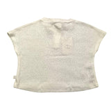 Teddy E Minou Polo Half Sleeve Crew Neck Solid Color White For Newborn