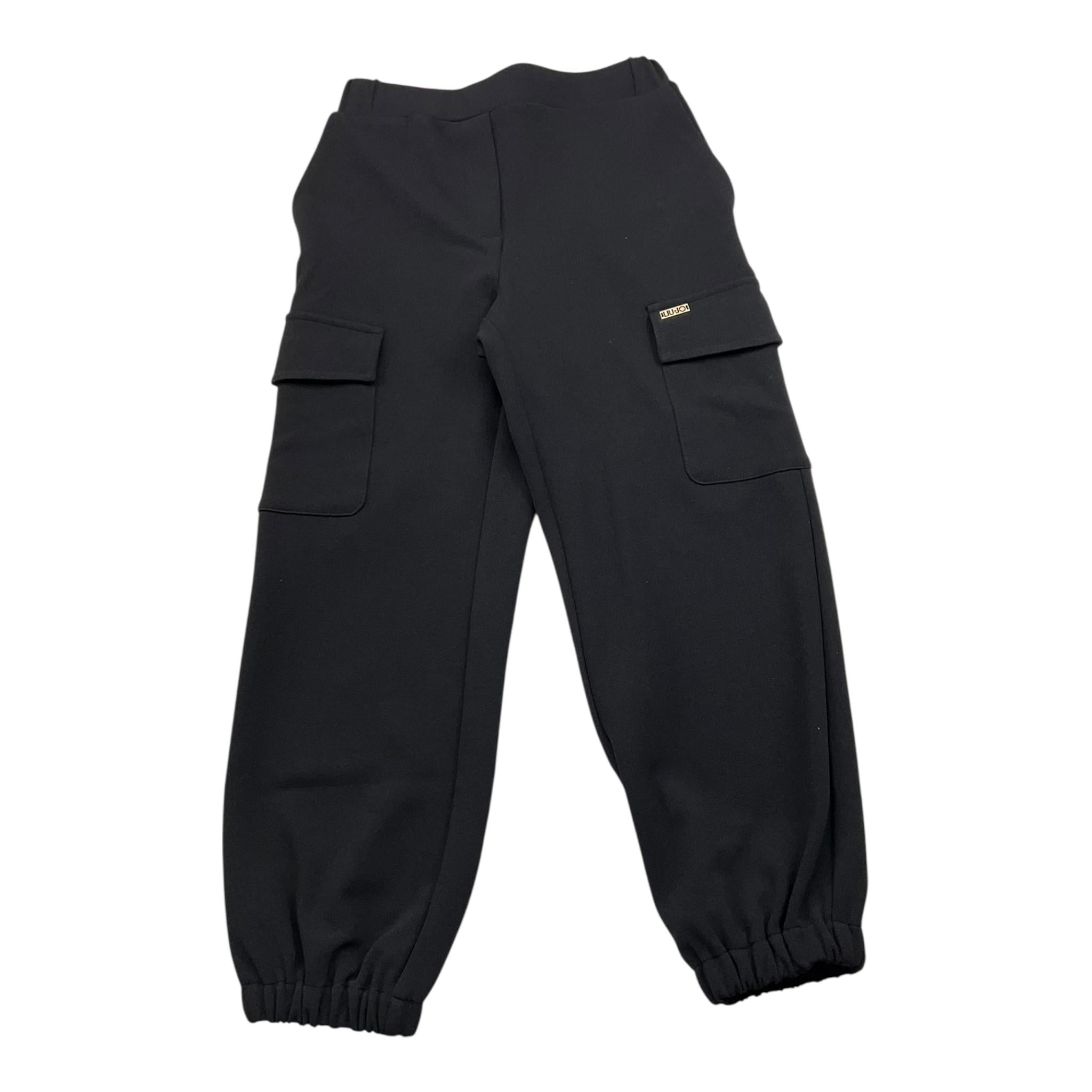 LIU JO pantalone tinta unita con tasconi Nero per Bambina KF4082XX NERO LIU JO 