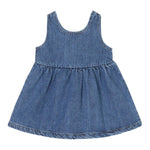 PLAY UP abito in denim tinta unita con bottoni Azzurro per Bambina PA022AP11457J AZZURRO PLAY UP 
