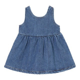 PLAY UP abito in denim tinta unita con bottoni Azzurro per Bambina PA022AP11457J AZZURRO PLAY UP 