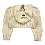 MSGM maglia tinta unita con cappuccio Panna per Bambina F3MSJGP210 PANNA MSGM 