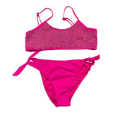 4Giveness 2Pcs Costume Slip-Band Solid Color Fuchsia For Girls