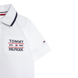 Tommy Hilfiger Polo Mezza Manica con Ricamo Logo per Bambino KB0KB09524 BIANCO TOMMY HILFIGER 