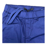 Daniele Alessandrini Solid Color Pants with Elastic Waist Blue for Boys