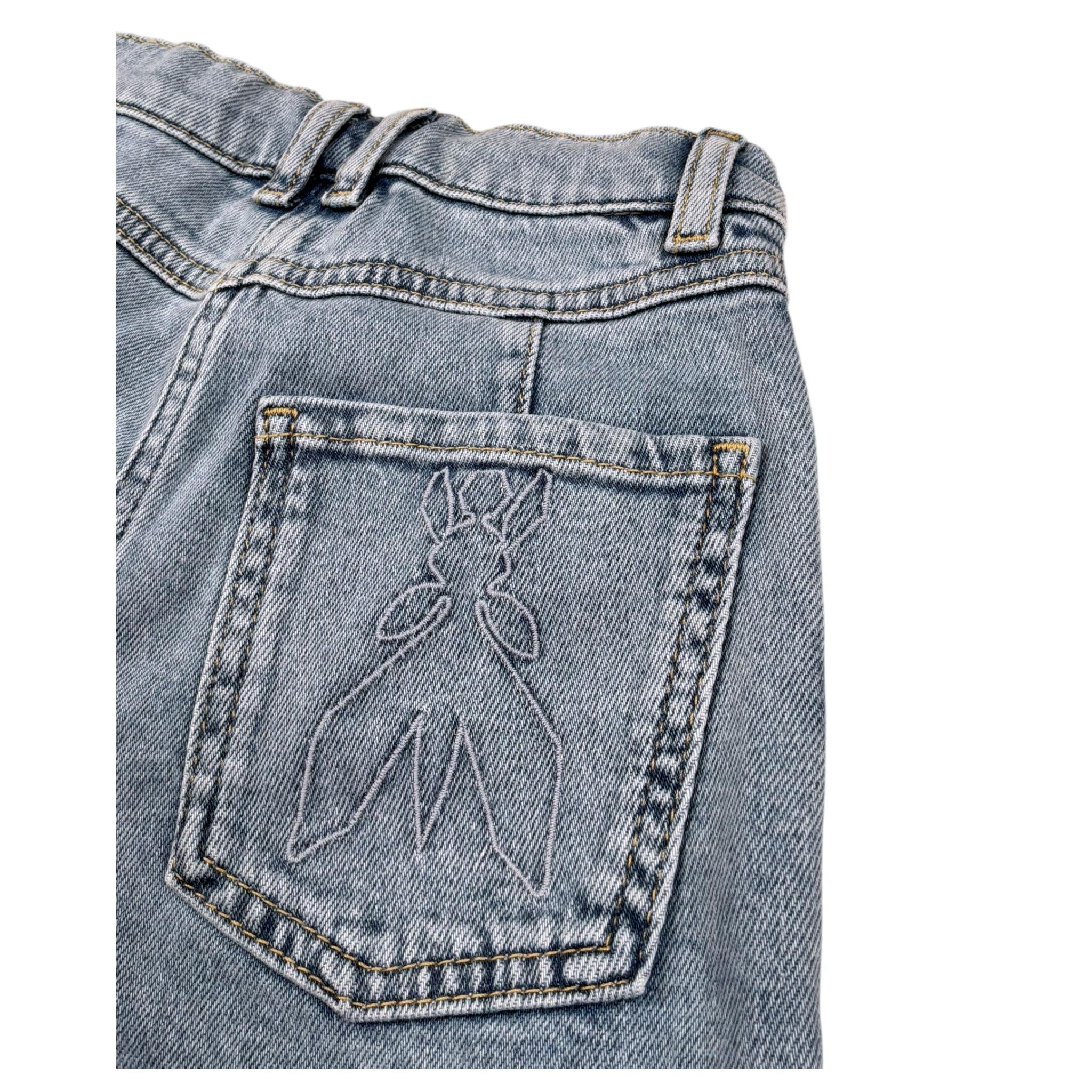 Patrizia Pepe Bermuda In Denim Tinta Unita con Tasche per Bambina 7P0380X AZZURRO PATRIZIA PEPE 