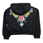 Just Cavalli Felpa Chiusa con Cappuccio Tinta Unita per Bambina JGP26148FE NERO JUST CAVALLI 