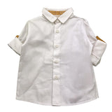 Prima Classe Camicia Manica Lunga Tinta Unita per Neonato ABCA155 BIANCO PRIMA CLASSE 