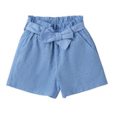 Sarabanda Short Tinta Unita Traforato per Neonata 0B326 AZZURRO SARABANDA 