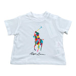 Ralph Lauren T-Shirt tinta unita con Logo Bianco per Neonato 320936473001 BIANCO RALPH LAUREN 