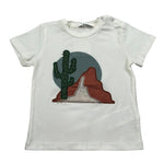 M+E' T-Shirt Girocollo tinta unita Panna per Bambino UEM0516 PANNA M+E' 