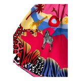 Gaelle Solid Color Skirt with Pink Fantasy Print for Girls