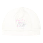 MONNALISA set tutina tinta unita con stampa-cappello-bavetta Bianco per Neonata 35D500 BIANCO MONNALISA 