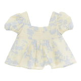 Elisabetta Franchi Top Tinta Unita con Fantasia per Bambina EGCA043J GIALLO ELISABETTA FRANCHI 