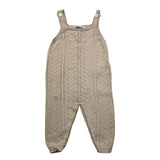 Wedoble Plain Beige Openwork Sleeveless Romper for Newborns
