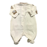 Chicco Long Sleeve Onesie With Prints White For Newborn