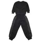 MAISON 9 PARIS completo 2 pezzi felpa-pantalone tinta unita Nero per Neonato F70065N NERO MAISON 9 PARIS 
