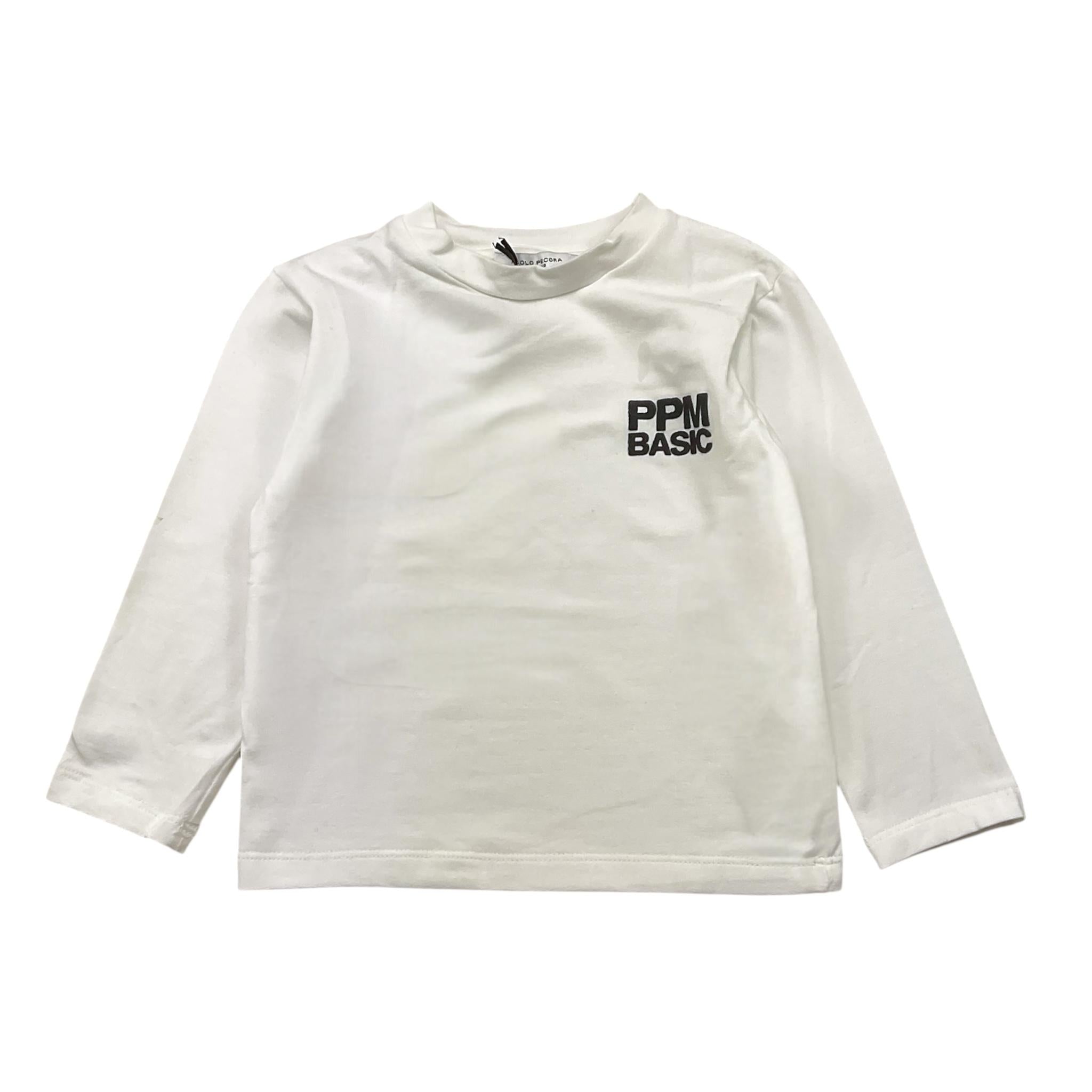 PAOLO PECORA shirt girocollo tinta unita con stampa Bianco per Neonato PP3845X BIANCO PAOLO PECORA 