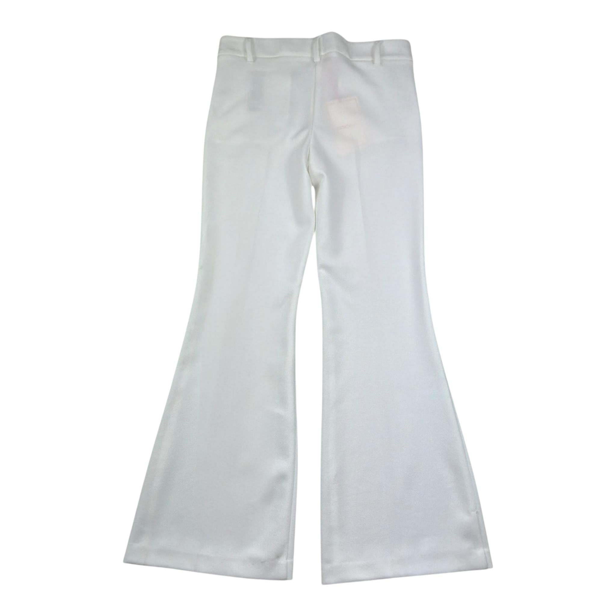 Kocca Pantalone Modello Zampa Tinta Unita per Bambina SHARIL BIANCO Kocca 