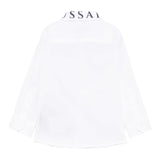 Trussardi Camicia Tinta Unita con Logo per Neonato TIP25091CAX BIANCO TRUSSARDI 