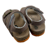 Colors Of California Solid Color Sandals With Contrast Sole Beige For Newborn