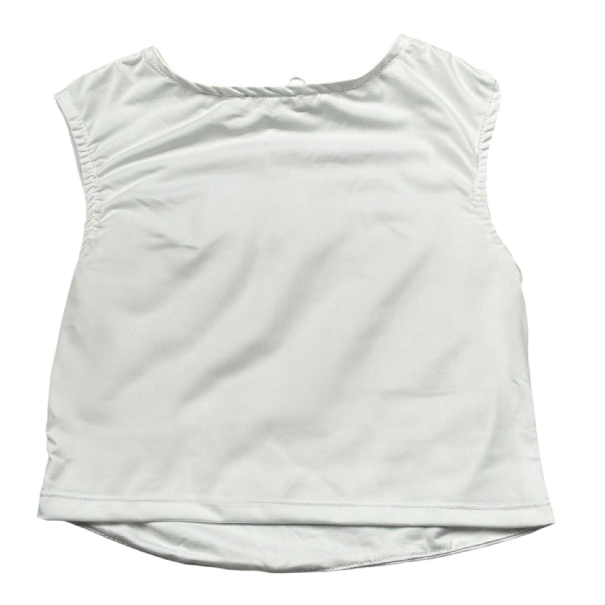 Lu Lu By Miss Grant Top tinta unita Bianco per Bambina LL3453 BIANCO LU LU BY MISS GRANT 