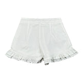 Fun & Fun Short Tinta Unita con Balze per Bambina FCJSO16587 BIANCO FUN & FUN 