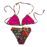 4Giveness 2-Piece Solid Color Triangle-Briefs Black Swimsuit for Girls