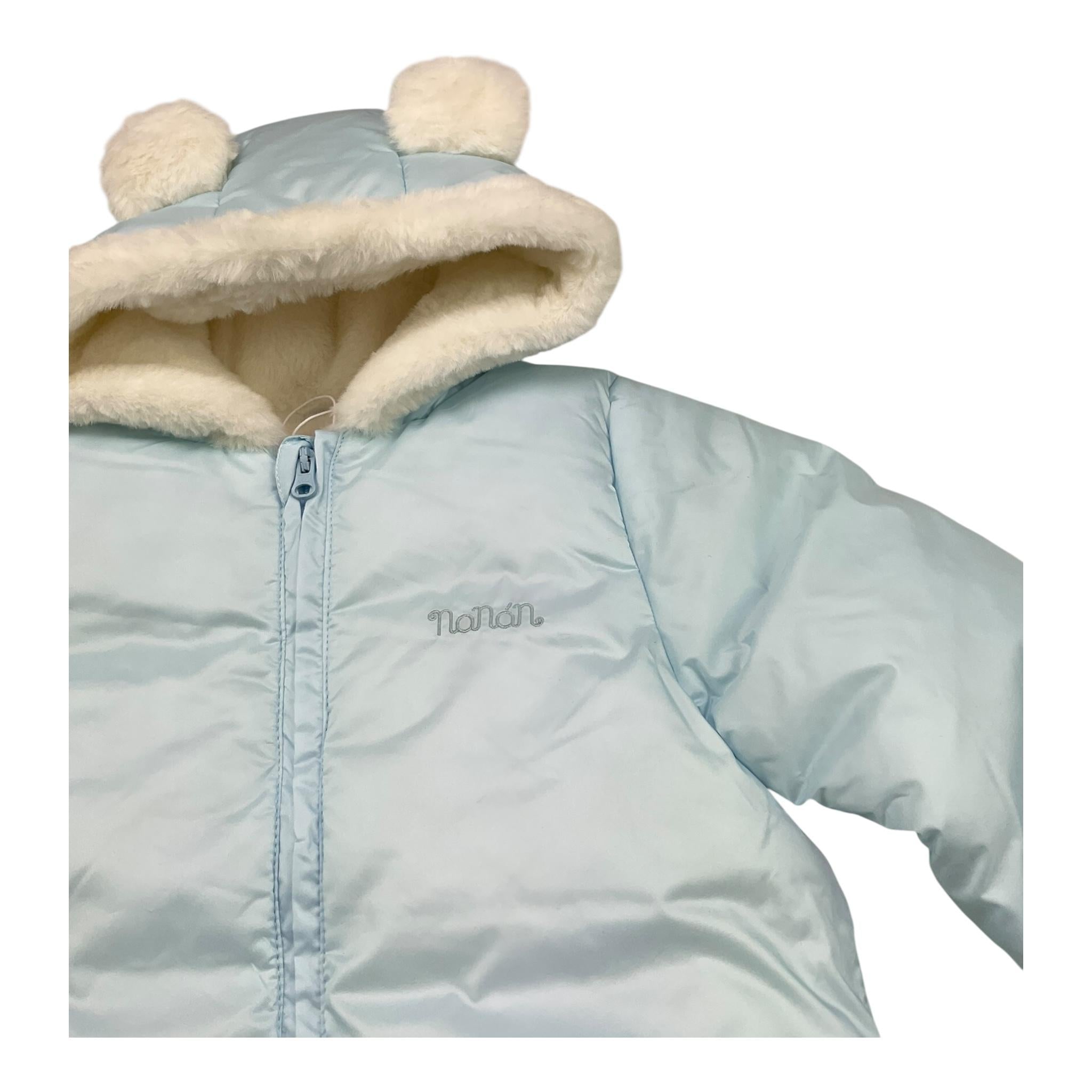 NANAN eskimo tinta unita con cappuccio Azzurro per Neonato I2351706A AZZURRO NANAN 