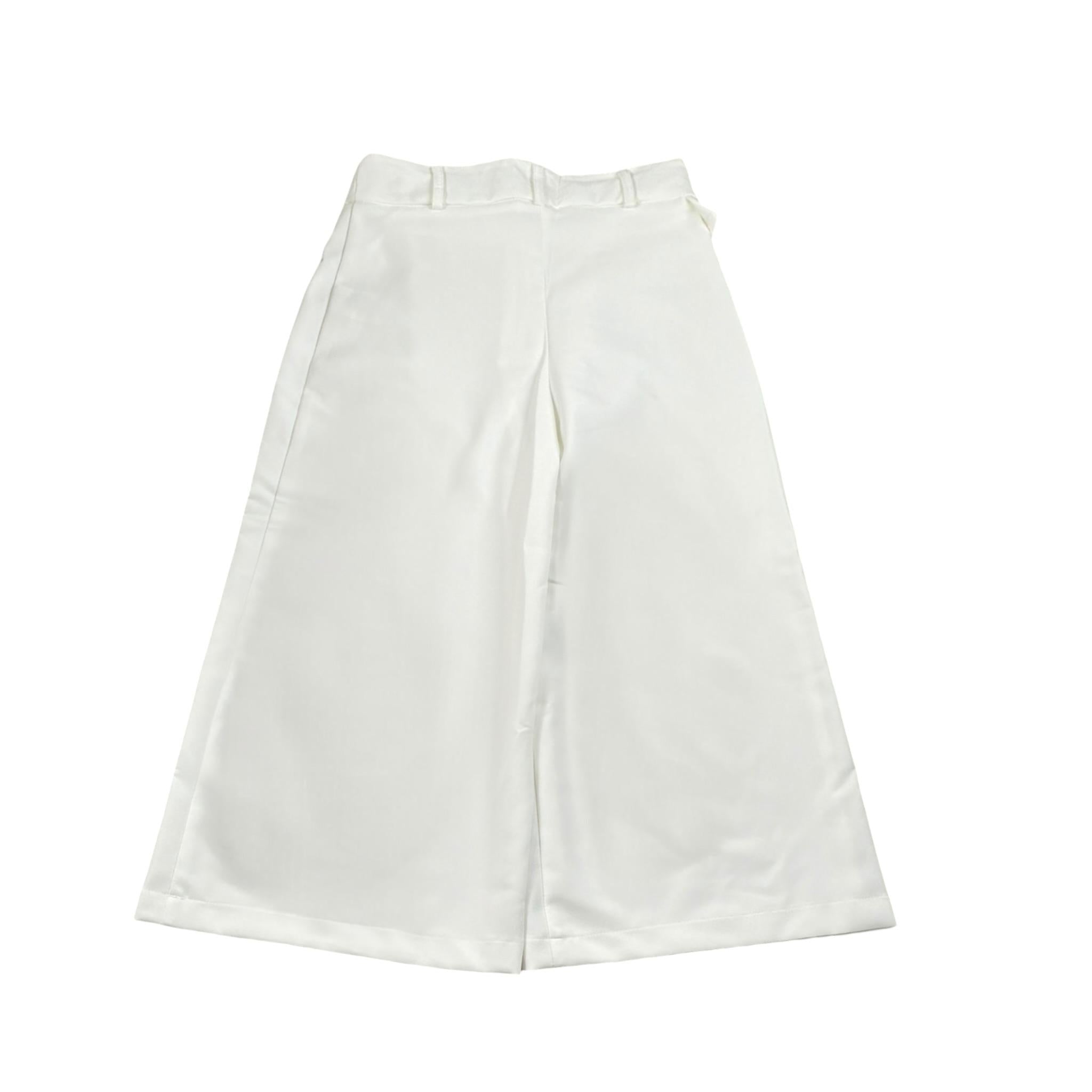 Magil Pantalone Tinta Unita Modello A Palazzo per Bambina HN25037 BIANCO MAGIL 