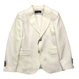 Make Plain Jacket With Buttons White For Boys