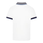 Fay Polo Tinta Unita con Stampa per Bambino FW8P61 BIANCO FAY 