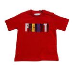 Cesare Paciotti T-Shirt Girocollo Tinta Unita con Stampa per Neonato TSP5115BX ROSSO CESARE PACIOTTI 