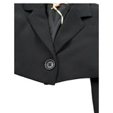Imperial Giacca Tinta Unita Modello Crop per Bambina JB19132G75 NERO IMPERIAL 