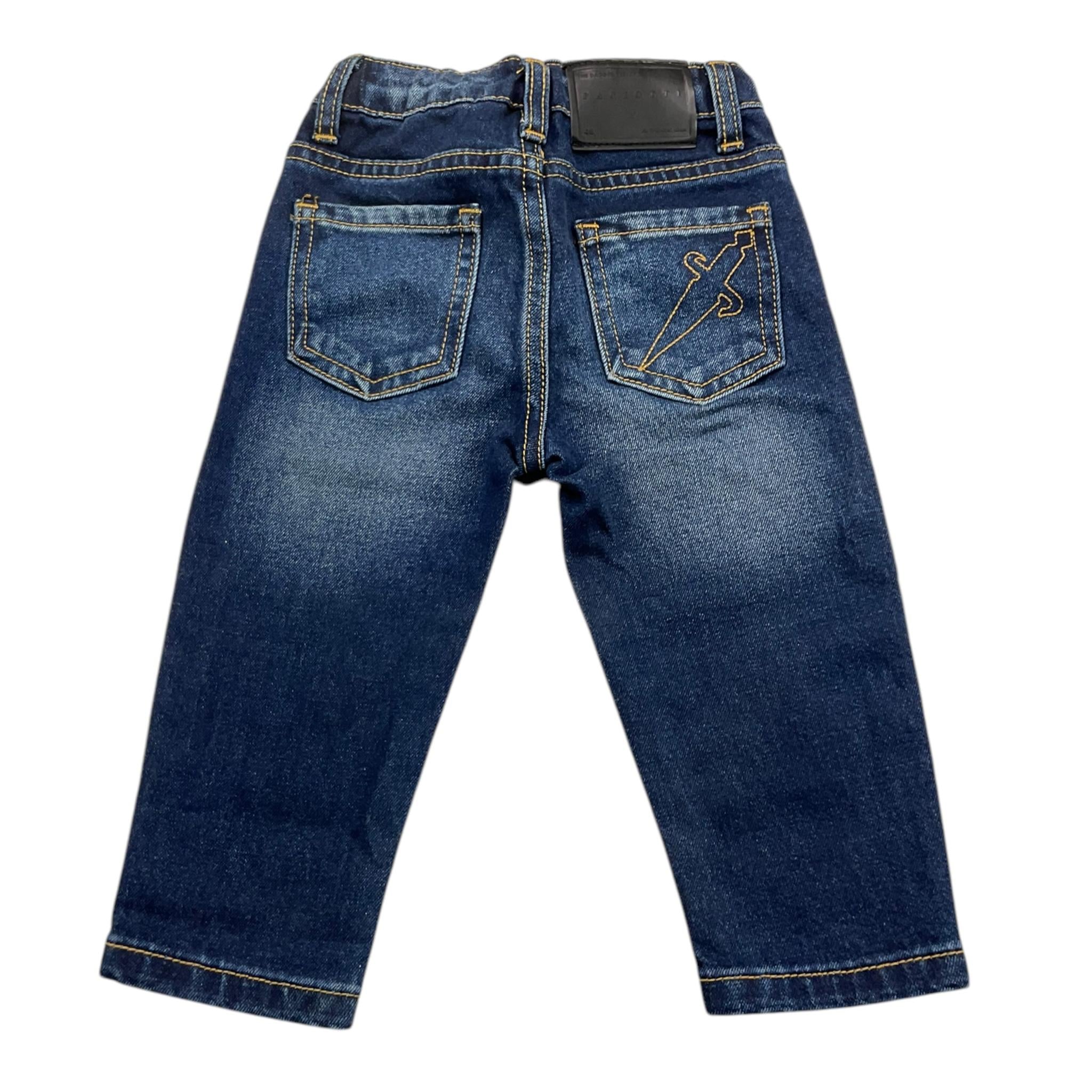 CESARE PACIOTTI jeans tinta unita con girovita regolabile Blu per Neonato PTP5362JN BLU CESARE PACIOTTI 