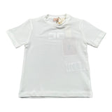 Elisabetta Franchi T-Shirt Girocollo Tinta Unita con Stampa per Neonata EGTS091N BIANCO ELISABETTA FRANCHI 