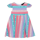 Marc Ellis Multicolor Half Sleeve Dress Multicolor Logo For Girls