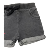 Losan Bermuda In Fleece Solid Color Gray For Newborn