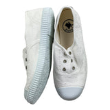 Chipie Sneakers Embroidered With Rubber Sole White For Girls