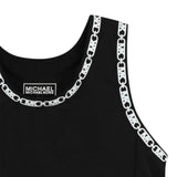 Michael Kors Top Tinta Unita con Contrasti per Bambina R30323X NERO MICHAEL KORS 
