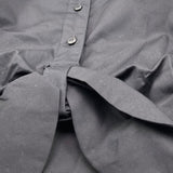 Kocca Camicia Tinta Unita Modello Crop per Bambina P22JCM6662AAUN0567 NERO Kocca 