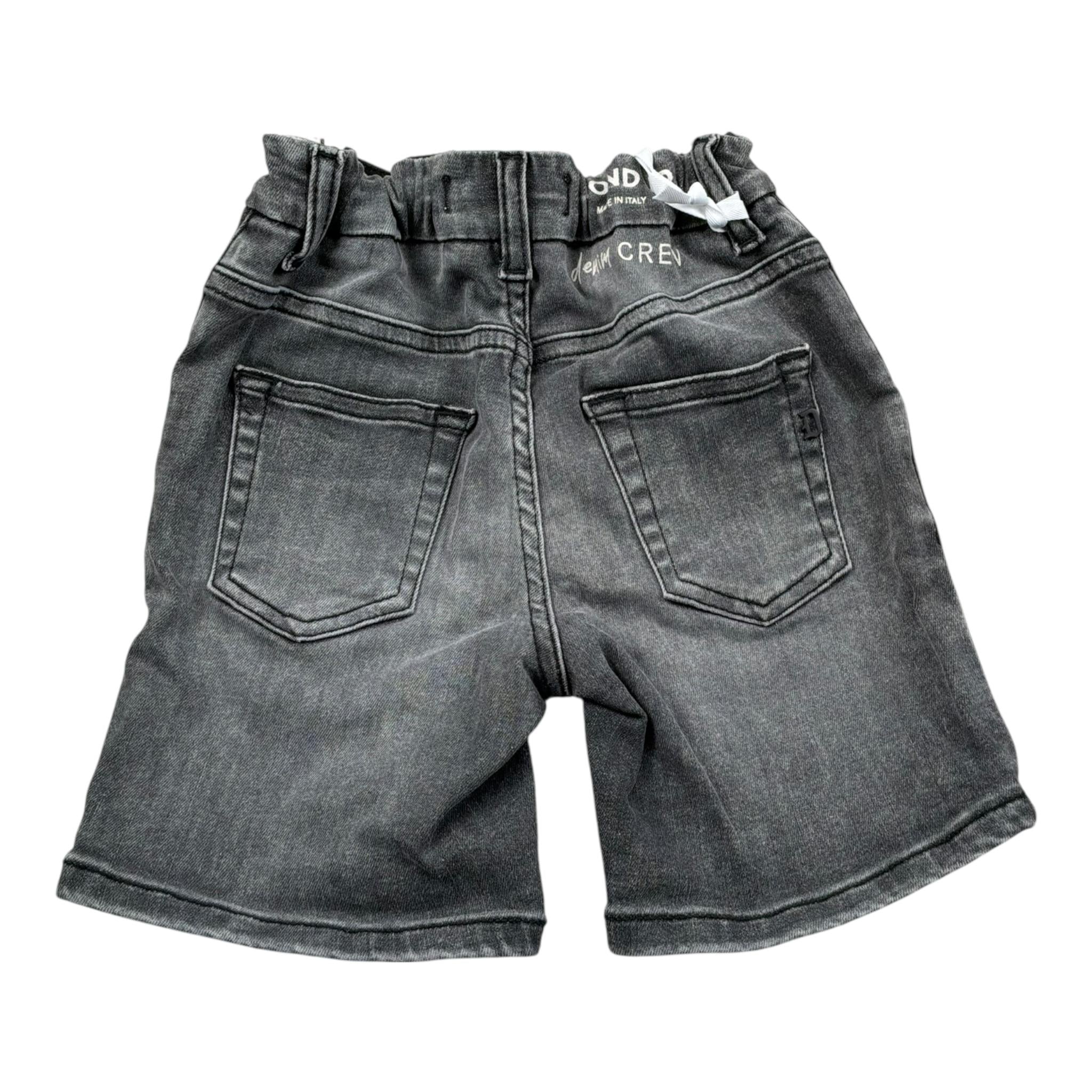 Dondup Bermuda In Denim Tinta Unita per Bambino DMBE23 NERO DONDUP 