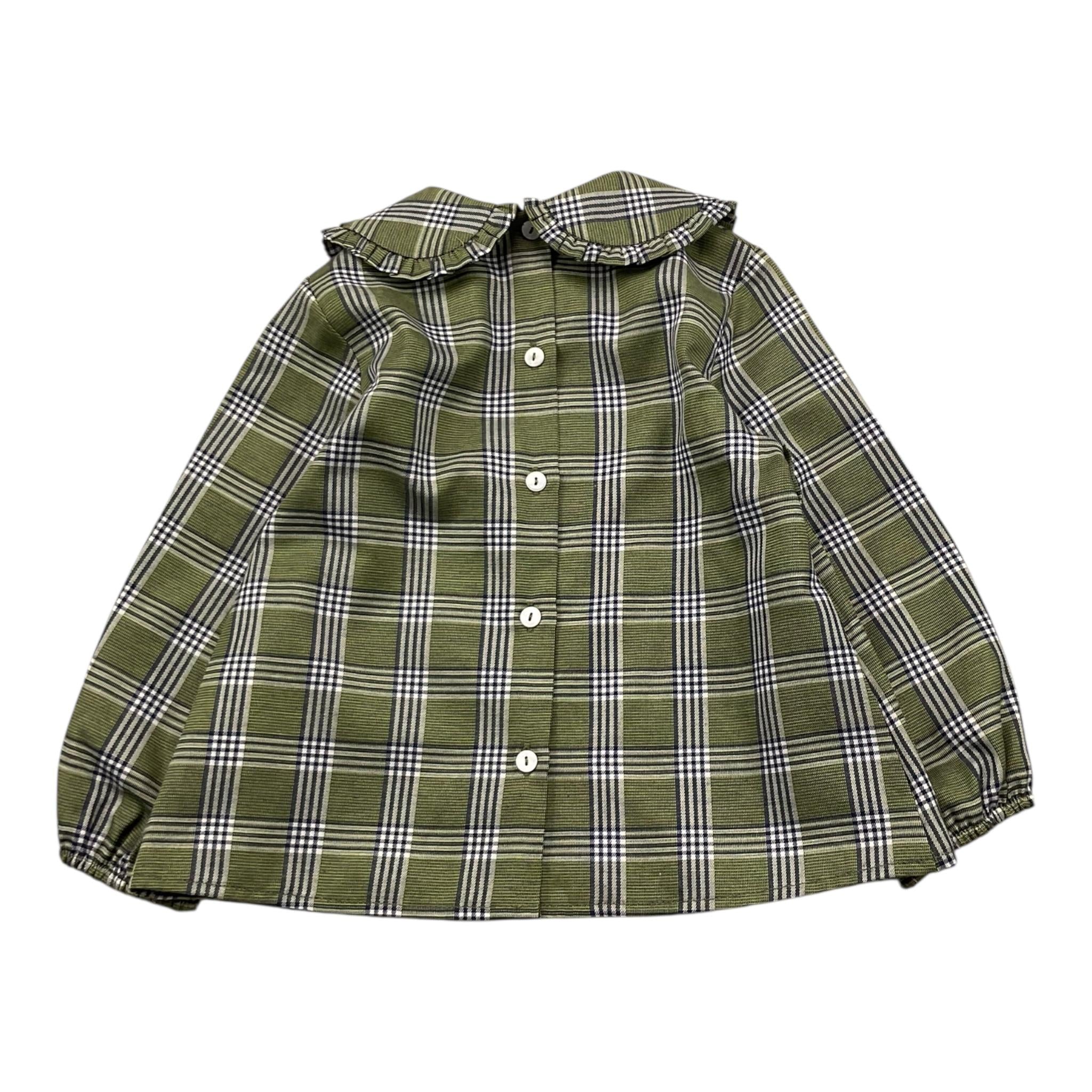 LITTLE BEAR camicia tinta unita con fantasia a righe Verde per Neonata 5241N VERDE LITTLE BEAR 
