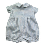 Le Bebe Pagliaccetto Mezza Manica Fantasia A Righe per Neonato LBB5333 AZZURRO LE BEBE 