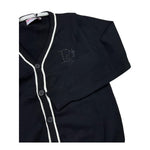 CESARE PACIOTTI cardigan tinta unita con profili in contrasto Nero per Bambino MGP5359BX NERO CESARE PACIOTTI 
