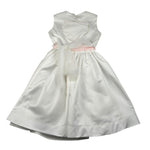 Les Gamins Abito Giromanica Tinta Unita con Cinturino per Bambina LG231020R BIANCO LES GAMINS 