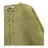 BABIDU cardigan tinta unita con bottoni in contrasto Verde per Bambina 60683J VERDE BABIDU 