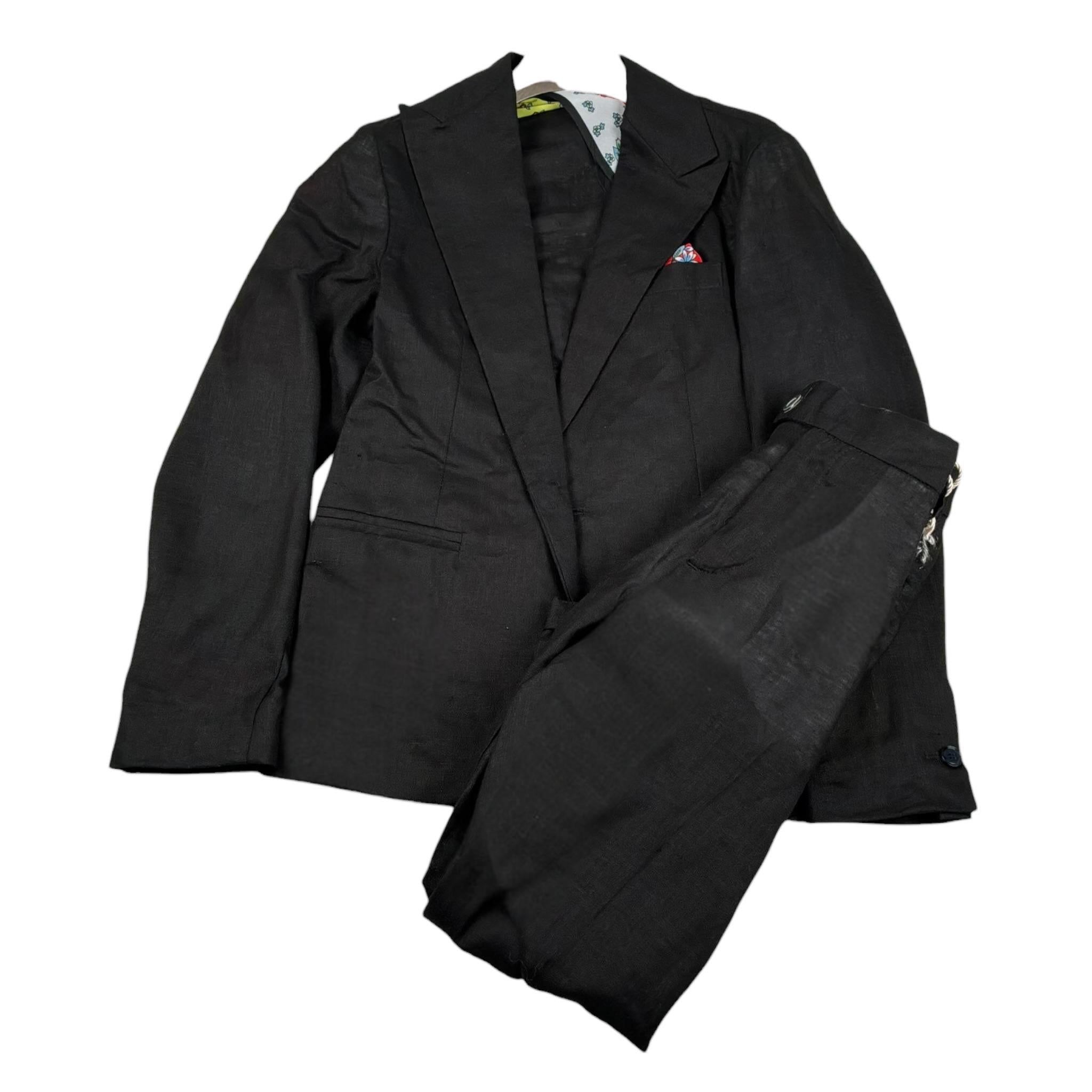Neill Katter Completo 2 Pezzi Giacca-Pantalone Tinta Unita per Bambino 72220 NERO NEILL KATTER 