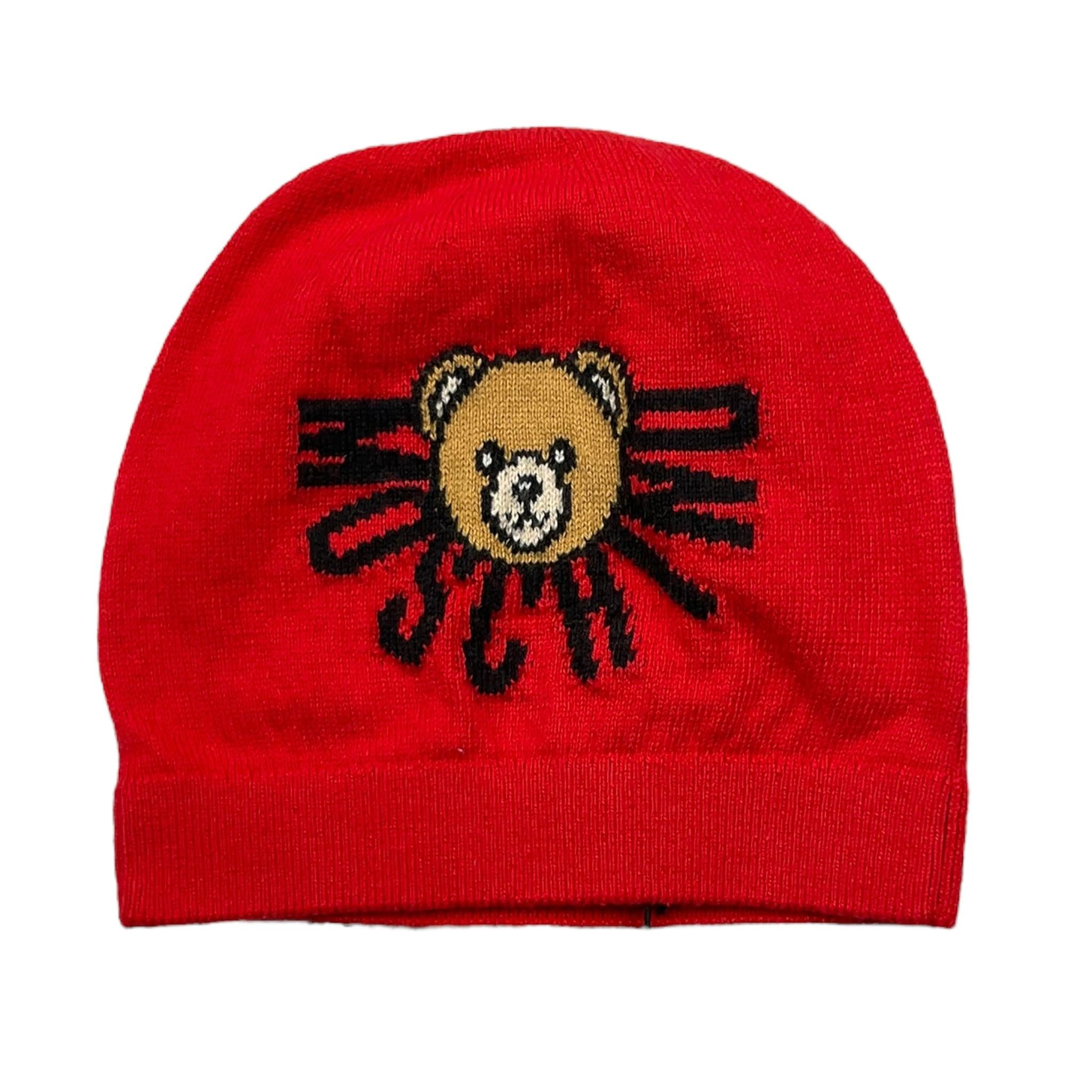 MOSCHINO cappello tinta unita con stampa Rosso per Neonato MUX05K ROSSO MOSCHINO 