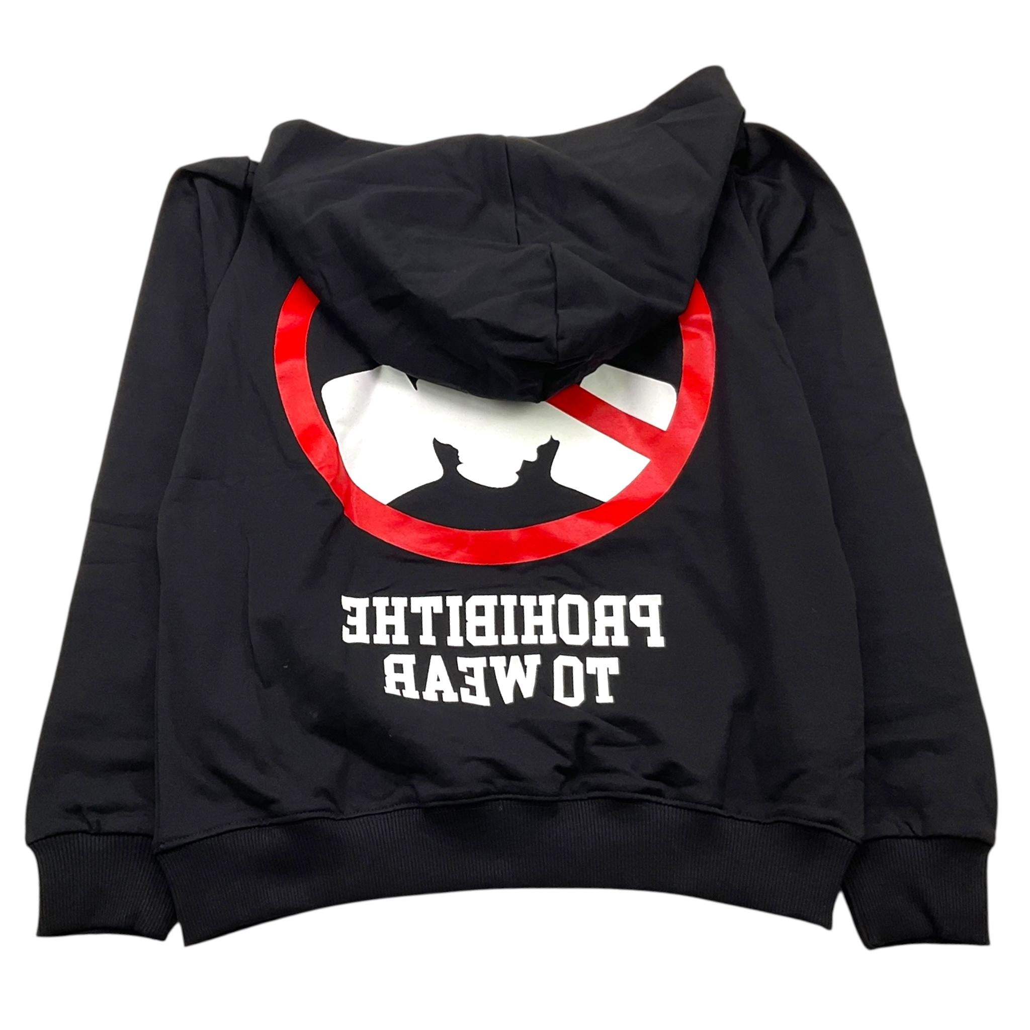 BUTNOT felpa chiusa con cappuccio tinta unita cn stampa Nero per Bambino B9500 NERO BUTNOT 